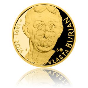 Czech Republic / Gold Half Ounce 2016 Vlasta Burian - reverse photo