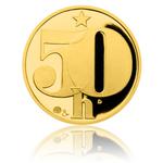 Five Haleru 1977 Gold Replica: Photo Coin, Czech Republic, Five Haleru 1977 Gold Replica / thumbnail