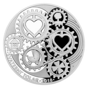 Czech Republic / Silver Thaler 2018 Wedding - Personalised - reverse photo