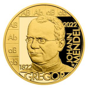Czech Republic / Gold Half Ounce 2022 Gregor Mendel - reverse photo