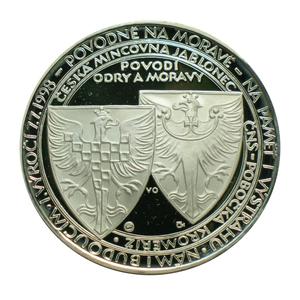 Czech Republic / Silver Medal 1998 Morava Flood - reverse photo