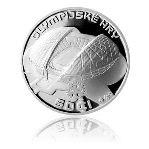 Czech Republic / Silver Half Ounce 2014 Sochi Winter Olympics - reverse photo