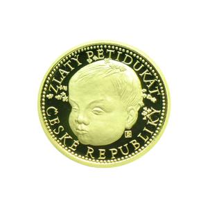 Czech Republic / Gold Half Ounce 1998 Child - reverse photo