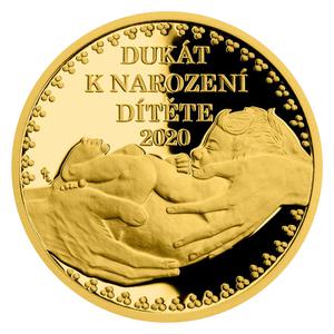 Czech Republic / Ducat 2020 Newborn Baby, Personalised - reverse photo