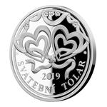 Silver Thaler 2019 Wedding: Photo Coin, Czech Republic, Silver Thaler 2019 Wedding / thumbnail