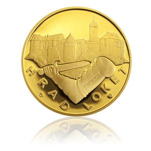 Czech Republic / Gold Quarter Ounce 2011 Loket Castle - reverse photo