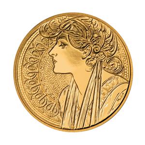 Czech Republic / Gold Quarter Ounce 2005 Alfons Mucha - obverse photo