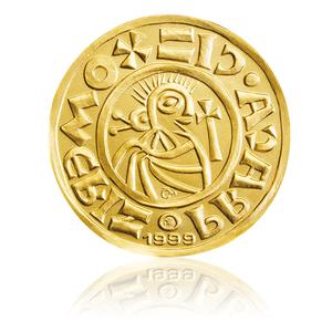Czech Republic / Denar of Boleslav II - Gold Replica - obverse photo