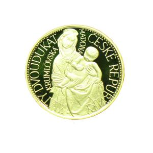 Czech Republic / Gold Quarter Ounce 1997 Krumlovská Madona - reverse photo