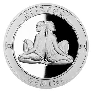Czech Republic / Silver Twenty Grams 2017 Gemini - reverse photo