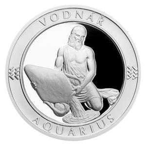 Czech Republic / Silver Twenty Grams 2017 Aquarius - reverse photo