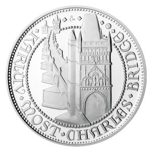 Czech Republic / Silver Ounce 2014 Charles Bridge - reverse photo