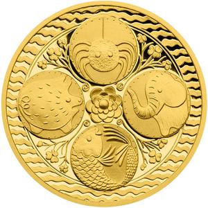 Czech Republic / Gold Quarter Ounce - Quatrefoil for Luck - obverse photo