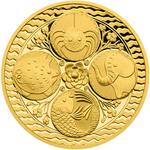 Gold Quarter Ounce - Quatrefoil for Luck: Photo Coin, Czech Republic, Gold Quarter Ounce - Quatrefoil for Luck / thumbnail