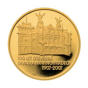 Czech Republic / Gold Ounce 2007 Theatre in Vinohrady - reverse photo