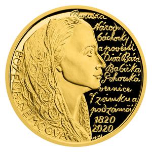 Czech Republic / Gold Half Ounce 2020 Božena Němcová - reverse photo