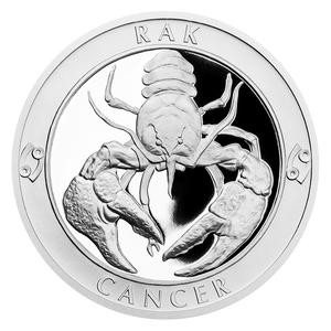 Czech Republic / Silver Twenty Grams 2017 Cancer - reverse photo