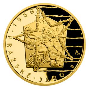 Czech Republic / Gold Quarter Ounce 2018 Prague Spring - reverse photo