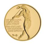 Gold Quarter Ounce 2007 Jan Zelezny: Photo Coin, Czech Republic, Gold Quarter Ounce 2007 Jan Zelezny / thumbnail