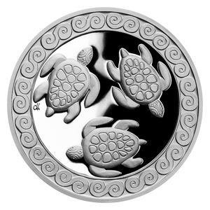 Czech Republic / Silver Ten Grams 2021 Turtle - reverse photo