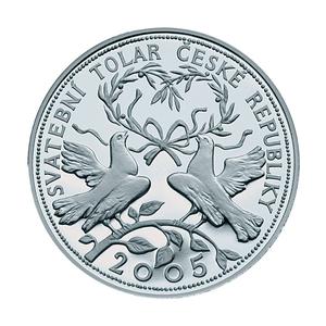 Czech Republic / Silver Tolar 2005 Wedding - reverse photo