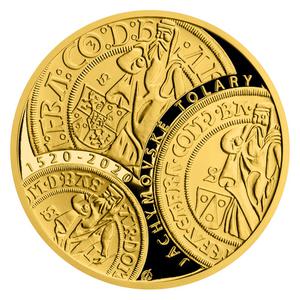 Czech Republic / Gold Half Ounce 2020 Thaler Minting in Jachymov - reverse photo