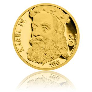 Czech Republic / Gold Tenth-Ounce 2015 Karel IV - reverse photo