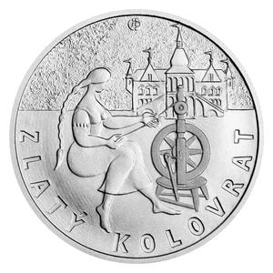 Czech Republic / Silver Ounce 2022 The Golden Spinning Wheel - reverse photo