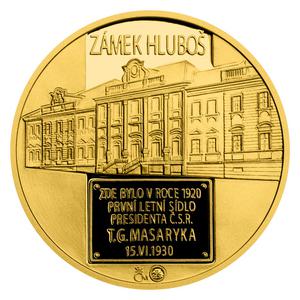 Czech Republic / Gold Quarter Ounce 2021 Hluboš Chateau - obverse photo