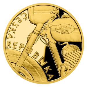 Czech Republic / Gold Half Ounce 2022 Jawa Motorcycle - obverse photo