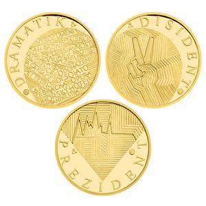 Czech Republic / Gold Quarter Ounce 2016 Vaclav Havel - Dramatist - reverse photo