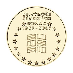 Czech Republic / Gold Kilo 2007 Rome Agreements - reverse photo