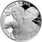 Czech Republic / Two Hundred Korun 2022 Dana and Emil Zátopkovi / Proof - reverse photo