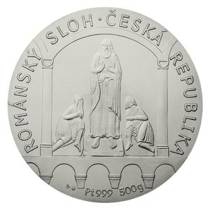 Czech Republic / Platinum Half Kilo 2017 Romanesque Style - reverse photo