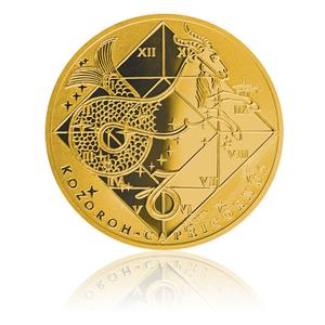 Czech Republic / Silver Half Ounce 2013 Gold Plated - Capricorn - reverse photo