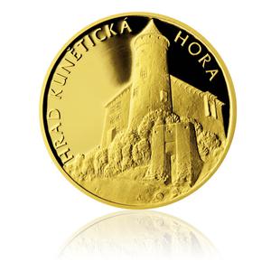Czech Republic / Gold Quarter Ounce 2012 Kuneticka Hora Castle - reverse photo