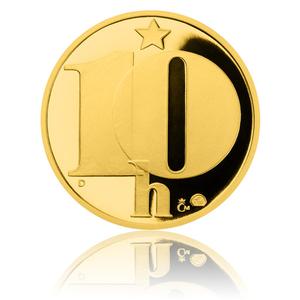 Czech Republic / Five Haleru 1977 Gold Replica - obverse photo