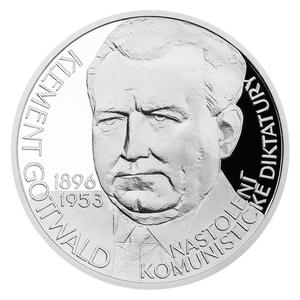 Czech Republic / Silver Ounce 2015 Klement Gottwald - reverse photo