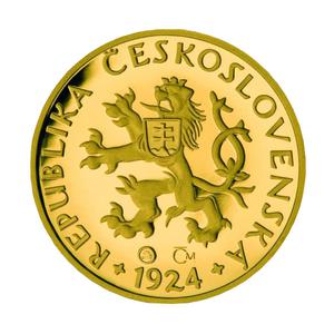 Czech Republic / Five Haleru 1924 Gold Replica - obverse photo