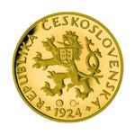 Five Haleru 1924 Gold Replica: Photo Coin, Czech Republic, Five Haleru 1924 Gold Replica / thumbnail