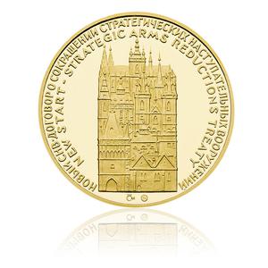 Czech Republic / Gold Ounce 2010 Obama-Medvedev Prague Summit - obverse photo