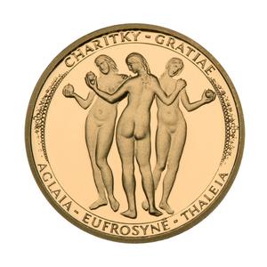 Czech Republic / Gold Medal Three Graces - reverse photo