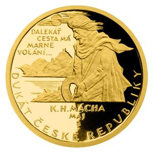 Czech Republic / Gold Ducat 2016 Karel Hynek Mácha - Máj - reverse photo