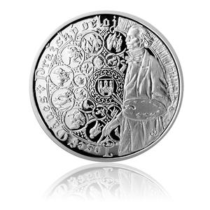 Czech Republic / Silver Ounce 2014 Prague Astronomical Clock - Aquarius - obverse photo
