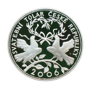 Czech Republic / Silver Tolar 2006 Wedding - reverse photo