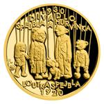 Gold Quarter Ounce 2020 Spejbl Wooden Puppet: Photo Coin, Czech Republic, Gold Quarter Ounce 2020 Spejbl Wooden Puppet / thumbnail