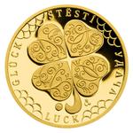 Gold Quarter Ounce - Quatrefoil for Luck: Photo Coin, Czech Republic, Gold Quarter Ounce - Quatrefoil for Luck / thumbnail