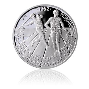 Czech Republic / Silver Ounce 2012 Dana and Emil Zatopek - obverse photo