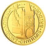 Czech Republic / Silver Ounce 2014 Charles Bridge / Gold Plated Proof - reverse photo