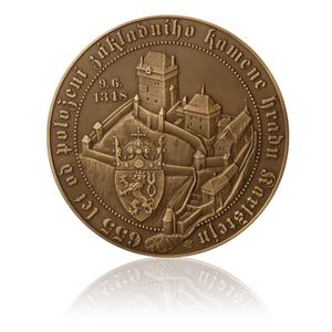 Czech Republic / Brass Medal 2003 Karlštejn castle - reverse photo